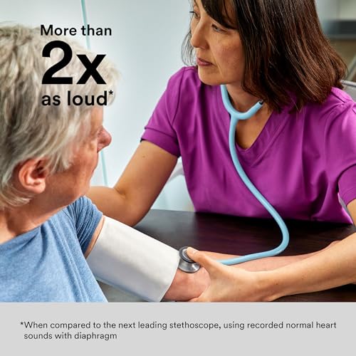 3M Littmann Classic III Monitoring Stethoscope, 5910C, More Than 2X as Loud, Weighs Less, 27" Champagne Rose Satin-Finish Tube for Added Comfort, Flexibility and Cleanability