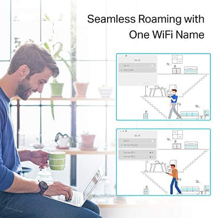 TP-Link Deco S4 Mesh AC1900 WiFi System - Up to 5,500 Sq.ft. Coverage, Replaces WiFi Router and Extender, Gigabit Ports, Works with Alexa, Deco S4(3-Pack)