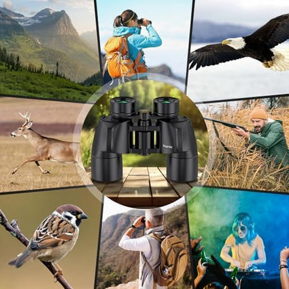 8x40 Binoculars for Adults - HD High Powered Binoculars for Bird Watching, IPX7 Waterproof Fogproof,Fully Multi-Coated BAK4 Prism Optics for Hunting,Travel