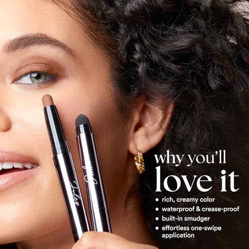 Julep Eyeshadow 101 Cream-to-Powder Waterproof Shadow Stick – Mink Mauve Shimmer – Long-Lasting, Crease-Proof, Muted Mauve Shimmer Eyeshadow with Built-in Smudger