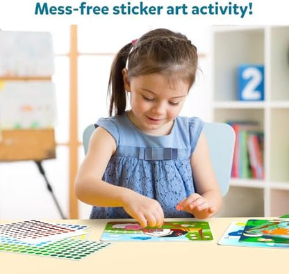 Skillmatics Dot It Sticker Art - Animals & Dinosaurs Combo, Mess-Free Fun for Kids, 750+ Stickers, Craft Kits, DIY Scrapbooking Activity, Travel Toys, Gifts for Ages 3, 4, 5, 6, 7