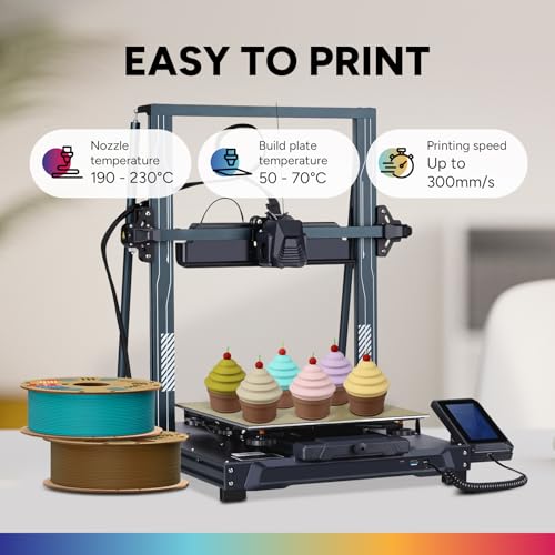 OVERTURE Matte PLA Rainbow Filament 1.75mm, 1kg Cardboard Spool (2.2lbs), Dimensional Accuracy +/- 0.02 mm, Fit Most FDM Printer (Matte Candy Rainbow)