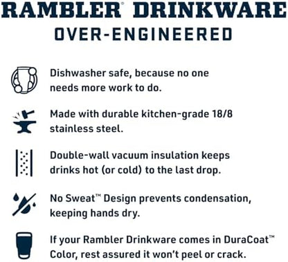 YETI Rambler 30 oz Tumbler, Stainless Steel, Vacuum Insulated with MagSlider Lid, Wild Vine Red