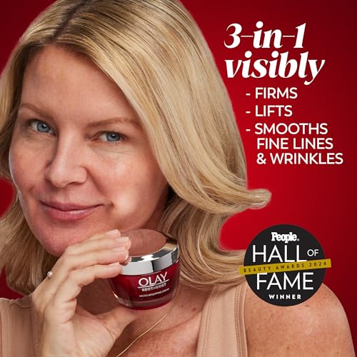 Olay Face Moisturizer, Regenerist Micro-Sculpting Facial Cream for Women - Instant Hydration, Anti-Aging, Anti-Wrinkle, Firming Skin Care - Hyaluronic Acid, Niacinamide, Amino Peptides, 1.7 Oz