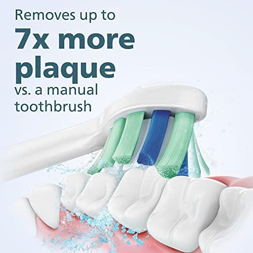 Philips Sonicare 4100 Rechargeable Electric Toothbrush, with Pressure Sensor, 2 Intensity Settings, SmarTimer and QuadPacer, 14-Day Battery Life, Deep Pink, Model HX3681/26