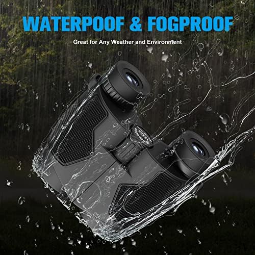 Binoculars 12x50 for Adults and Kids Night Vision Binoculars Compact Binocular Waterproof Binocular Wide Field of View for Bird Watching,Hiking,Hunting,Concert with Carrying Bag
