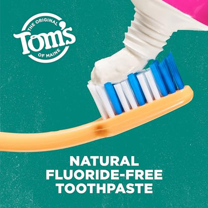 Tom's of Maine Antiplaque and Whitening Toothpaste, Fluoride Free, Fennel, 3 Pack, 4.5 Oz
