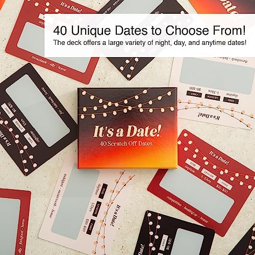 It's a Date!, 40 Fun and Romantic Scratch Off Date Night Ideas for Him, Her, Girlfriend, Boyfriend, Wife, Husband & Couples, for Men for Women