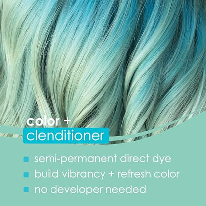 Keracolor Color + Clenditioner 3-in-1 Color-Depositing Conditioner, Gently Cleanses & Conditions, Semi-Permanent Hair Color, 23 Shades, 12 Fl Oz