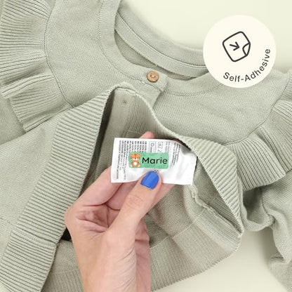 – Personalized Name Labels for Kids (180) – Waterproof & Durable Stickers for Clothing, School & Daycare Items - Exotic Animals