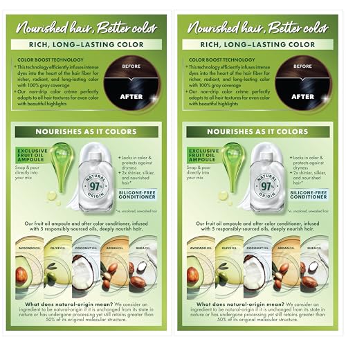 Garnier Hair Color Nutrisse Nourishing Creme, 22 Intense Blue Black (Mulberry) Permanent Hair Dye, 2 Count (Packaging May Vary)