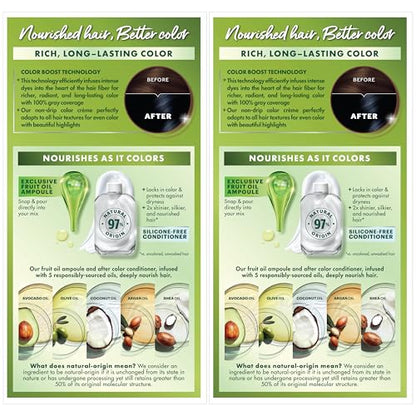 Garnier Hair Color Nutrisse Nourishing Creme, 22 Intense Blue Black (Mulberry) Permanent Hair Dye, 2 Count (Packaging May Vary)