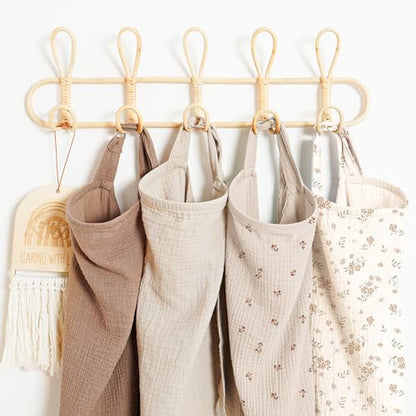 Konssy Muslin Nursing Cover for Baby Breastfeeding, Breathable 100% Cotton Breastfeeding Cover with Rigid Hoop for Mother Nursing Apron, Multi-use Carseat Canopy (Blossom)