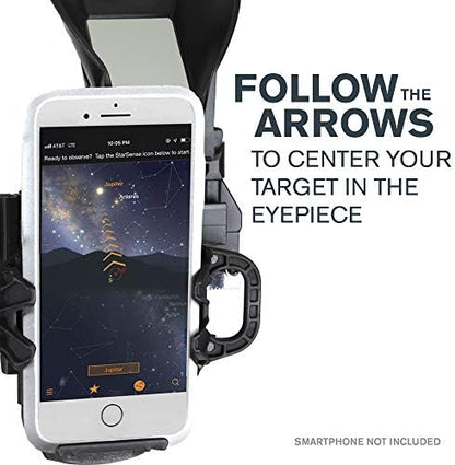 Celestron StarSense Explorer DX 130AZ App-Enabled Telescope – 130mm Newtonian Reflector with Smartphone Dock & StarSense App – iPhone & Android Compatible – Easy-to-Use for Beginners