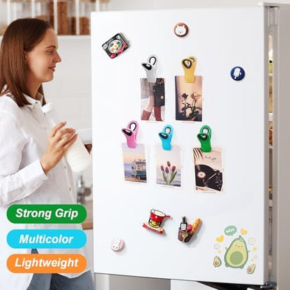 30 Pack Chip Clips Bag Clips, Multicolor Clips for Food Packages, Multipurpose Magnetic Clips, Chip Clips Bag Clips Food Clips, Refrigerator Magnet Clips Chip Clip, Bag Clips for Food Storage