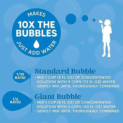 JOYIN 32 oz Bubble Solution Refills (Close to 1L/ 2.5 Gallon), Concentrated Solution for Bubble Machine, Wands, Blower, Easter (Yellow)