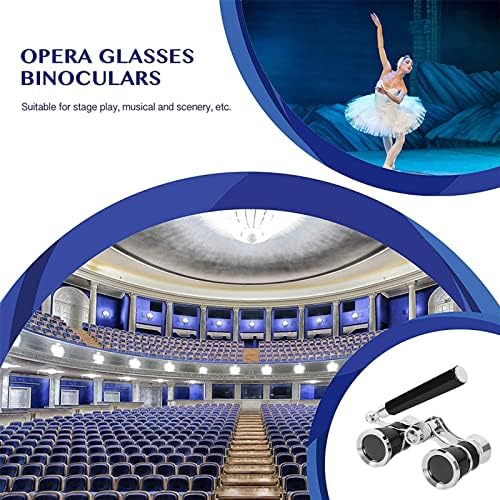 Aroncent Opera Glasses Binoculars 3X25 Mini Compact Binoculars with Handle for Adults Kids Women Vintage Theater Musical Concert