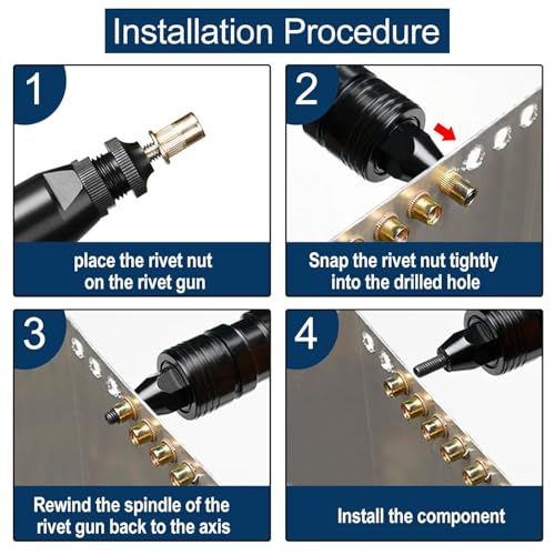 Metric & SAE Rivet Nut Assortment Kit(920 Pcs), M3 M4 M5 M6 M8 M10#6-32#8-32#10-24 1/4"-20 5/16"-18 3/8"-16 UNC Flat Head Rivnut Set, Zinc Plated Finish Carbon Steel Nutsert