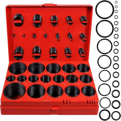 419 PCS Universal Metric O-Ring Kit，32 Sizes Buna-N 70A Rubber O Ring Assortment Set for Various Car Auto Faucet Plumbing Pressure Washer Air or Gas Sealing Repair Resist Oil and Heat