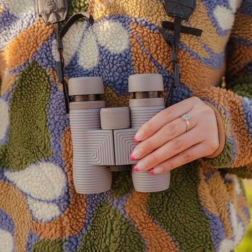 Nocs Provisions Field Issue Compact 10x32 Waterproof Binoculars, Shockproof, Fogproof, 10X Magnification, Bak4 Prism, Multi-Coated Lenses for Adults & Kids, Bird Watching, Hunting & Wildlife Viewing