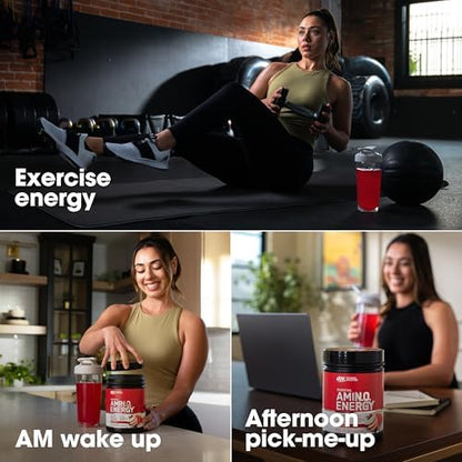 Optimum Nutrition Amino Energy - Pre Workout with Green Tea, BCAA, Amino Acids, Keto Friendly, Green Coffee Extract, Energy Powder - Fruit Fusion, 65 Servings (Packaging May Vary)