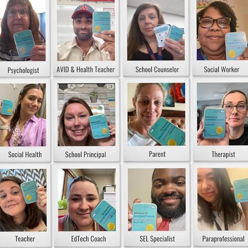 52 Essential Social Dilemmas: Skills for Kids & Teens to Thrive in Middle School - Conversation Cards Created by Teachers & Counselors for Family, Classroom, Counseling, Therapy Game (6-8 Grade)