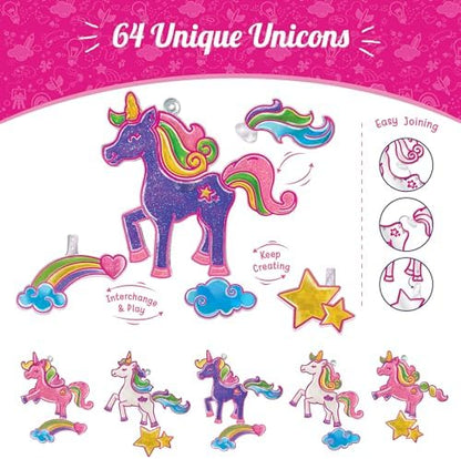 Imagimake Window Art Princess & Unicorn | Suncatcher Kit | Unicorn Toys for Girls Age 5-8 | Craft Kits for Ages 8-12 | Gifts for 5 Year Old Girls | Princess Toys