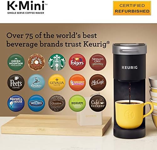 Keurig K-Mini Coffee Maker, Certified Refurbished, Black (Renewed)