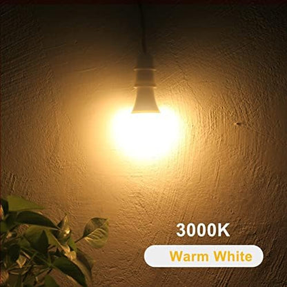 Dusk to Dawn LED Light Bulbs Outdoor, Automatic On/Off, 60W Equivalent, Warm White 3000K, Energy Efficient 9.5W, 850 Lumen, A19, E26 Base, 4-Pack, HQ-H009