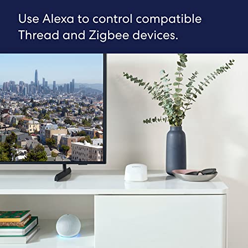 Amazon eero 6+ mesh wifi system - Supports internet plans up to a Gigabit, Coverage up to 4,500 sq. ft., Connect 75+ devices, 3-pack