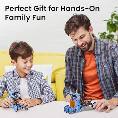 Sillbird Solar Building Robot Kit STEM Gift for Boys Aged 8-13, DIY Science Educational Toys for Kids Teens Birthday, 12-in-1 Solar or Battery Powered Robotic Set with 197 Pieces