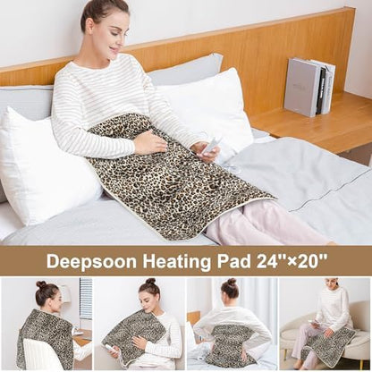 Heating Pad,Electric Heating Pads for Back,Hot Heated Pad for Abdomen,Shoulder,Knee,Multiple Temp and Auto Shut Off