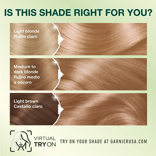 Garnier Hair Color Nutrisse Nourishing Creme, 82 Pearly Blonde (Biscotti) Permanent Hair Dye, 2 Count (Packaging May Vary)