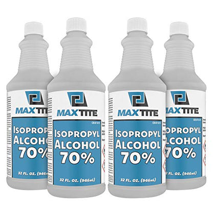 MAXTITE Isopropyl Alcohol 70% (1 Gallon (32oz, 4 Pack))