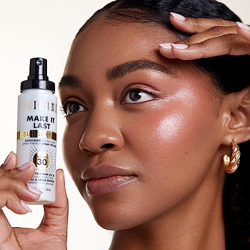 Milani Sunscreen Setting Spray + Primer, Make It Last Sunscreen for Face- SPF 30 UVA & UVB Protection Antioxidant Rich Formula for Broad Spectrum Protection, Prime + Set + Protect, 2.02Fl. Oz - 2 Pack