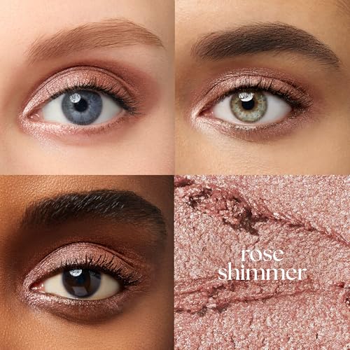 Julep Eyeshadow 101 Cream-to-Powder Waterproof Shadow Stick – Rose Shimmer – Long-Lasting, Crease-Proof, Pearlescent Rose Shimmer Cream Eyeshadow with Built-in Smudger