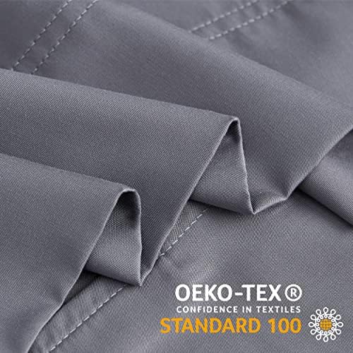 BEDELITE King Size Pillow Cases Set of 2, Rayon Derived from Bamboo, Cooling Pillow Cases for Hot Sleepers & Night Sweats, Breathable and Silky Soft Envelope Pillowcases(Grey, 20"x40")