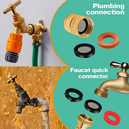 37 Size 1075 Pcs Faucet Washers & O-Rings Kit & Plumbing Gasket 3-in-1 Home Universal Rubber Washers Assortment Kit for Faucet Hose Spigot Plumbing Seal Repair with Pick Hook