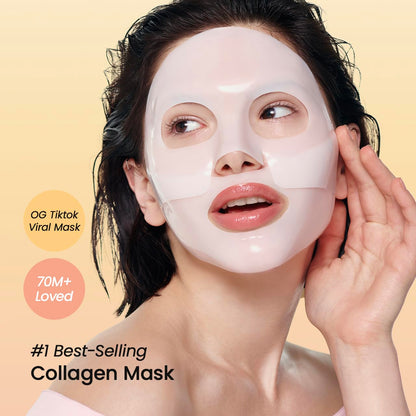 BIODANCE Bio-Collagen Real Deep Mask, Hydrating Overnight Hydrogel Mask, Pore Minimizing, Elasticity Improvement, 34g x16ea