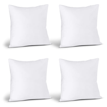 Utopia Bedding Throw Pillows (Set of 4, White), 16 x 16 Inches Pillows for Sofa, Bed and Couch Decorative Stuffer Pillow