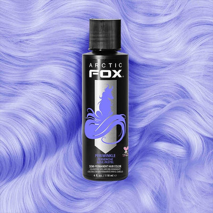 Arctic Fox Semi-Permanent Hair Dye, Vegan & Cruelty-Free, Pastel Blue Periwinkle, Conditioning, Ammonia-Free, For All Hair Types, Long Lasting Color, 4 Fl Oz (Pack of 2)