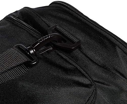 adidas Unisex Defender 4.0 Gym Duffel Bag for Men and Women, Black/Silver Metallic, Small (38L)