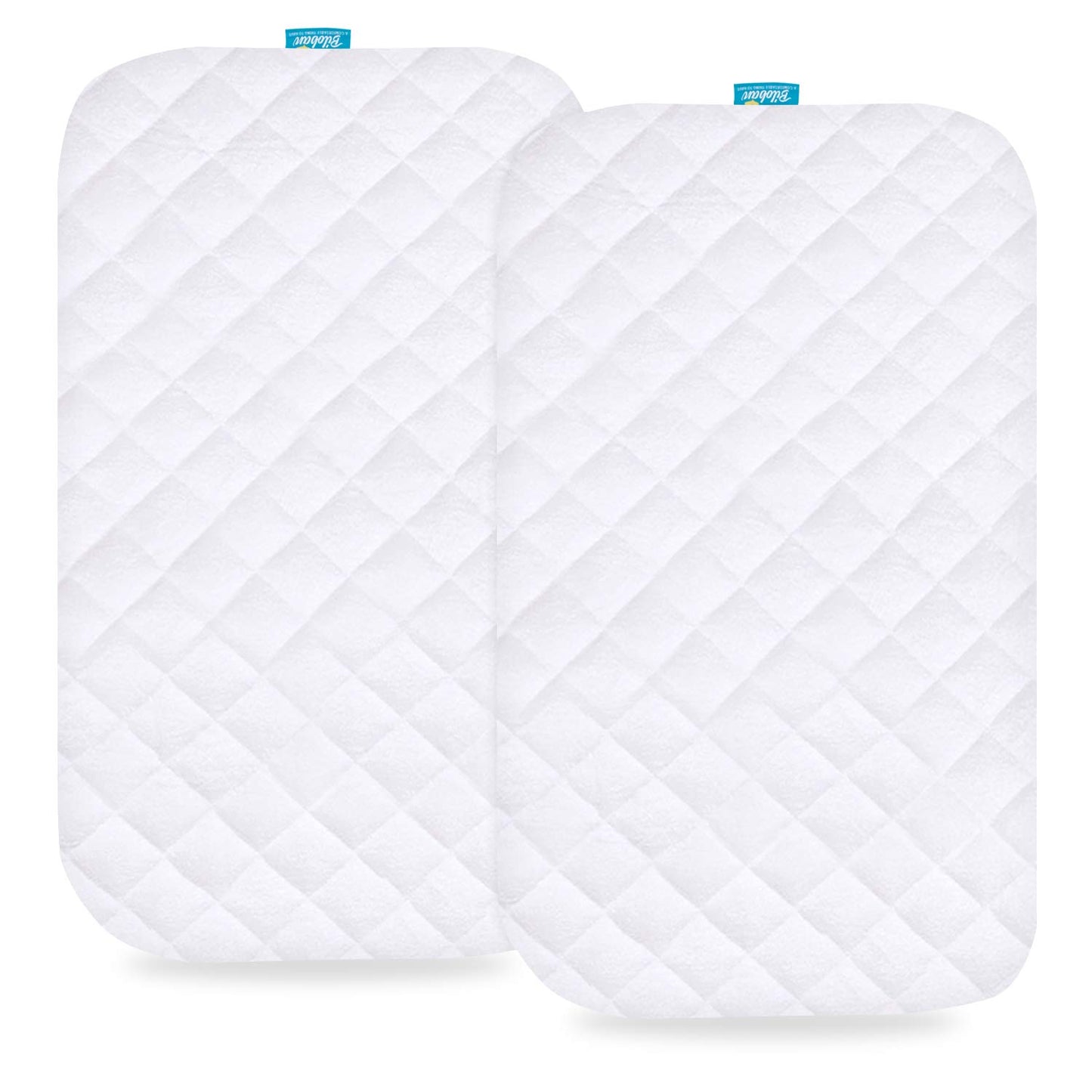 Waterproof Bassinet Mattress Pad Cover Compatible with Baby Delight Beside Me Dreamer Bassinet, 2 Pack, Ultra Soft Surface, Breathable and Easy Care