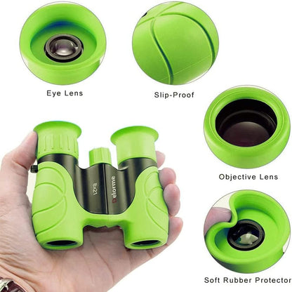 Kids Binoculars,Shockproof 8 x 21 High Resolution Compact Kids Binoculars Real for 3-12 Boys and Girls,Perfect for Bird Watching, Hiking,Camping,Travel, Christmas Birthday Gift