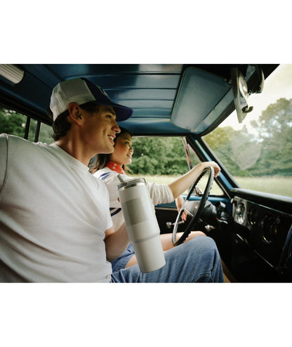 Stanley Quencher ProTour Flip Straw Tumbler with Leakproof Lid 30 oz | Built-In Straw and Handle | Cup Holder Compatible for Travel | Insulated Stainless Steel Cup | BPA-Free | Black Fade