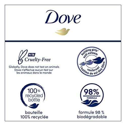 Dove Body Wash Glowing Mango & Almond Butter 4 Count for Renewed, Healthy-Looking Skin Gentle Skin Cleanser with 24hr Renewing MicroMoisture 20 oz