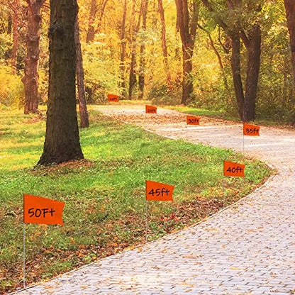 Zozen Marking Flags, Fluorescent Orange Color/1000 Pcs/15x4x5 Inch, Yard Flags for Lawn & Irrigation & Landscape & Sprinkler & Survey & Dog Training.