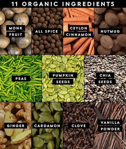 Truvani Vegan Pea Protein Powder | Vanilla Chai | 20g Organic Plant Based Protein | 10 Servings | Keto | Gluten & Dairy Free | Low Carb | No Added Sugar