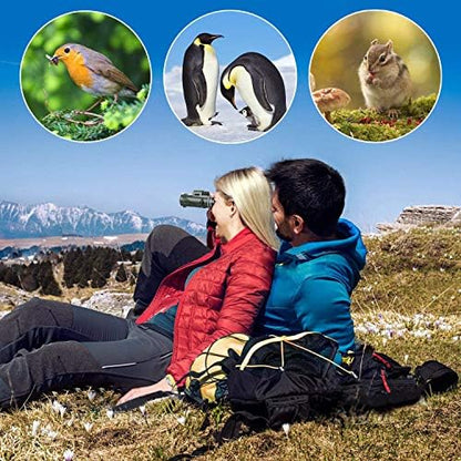 40X60 Monocular Telescope, High Power Monocular for Adults with Phone Adapter& Tripod& Hand Strap, Low Night Vision Monocular, Equipped with BAK4 Prism for Bird Watching and Traveling Concert