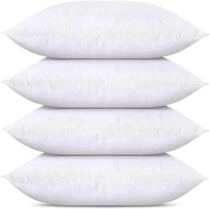 Utopia Bedding Throw Pillows (Set of 4, White), 12 x 20 Inches Pillows for Sofa, Bed and Couch Decorative Stuffer Pillow